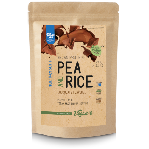  Nutriversum Vegan Pea &amp; Rice fehérje - csokoládé