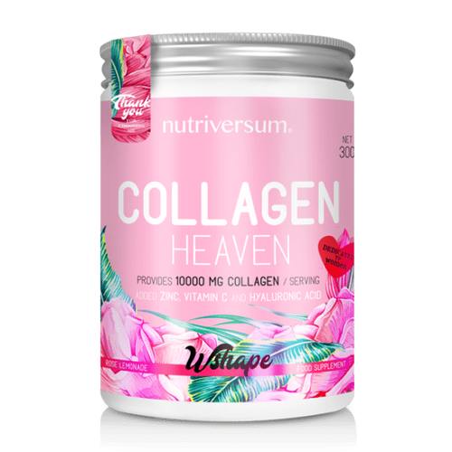 Nutriversum Wshape Collagen Heaven kollagén, rózsa-limonádé