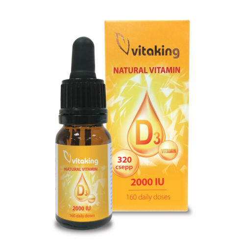Vitaking D3-vitamin csepp 2000IU